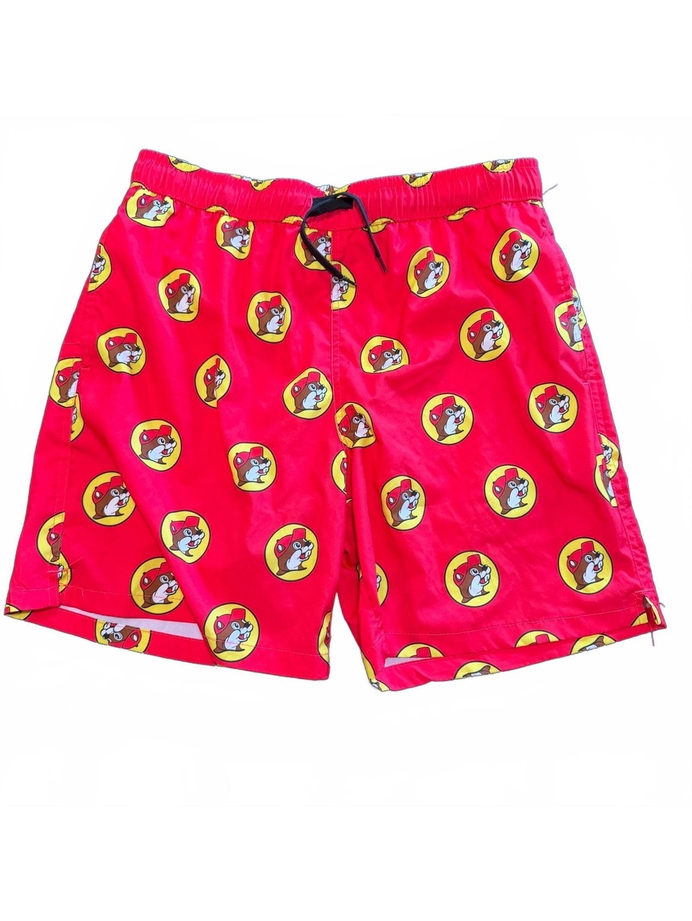 Buc-ee’s Red Swim Trunks Beaver Logo Size Large